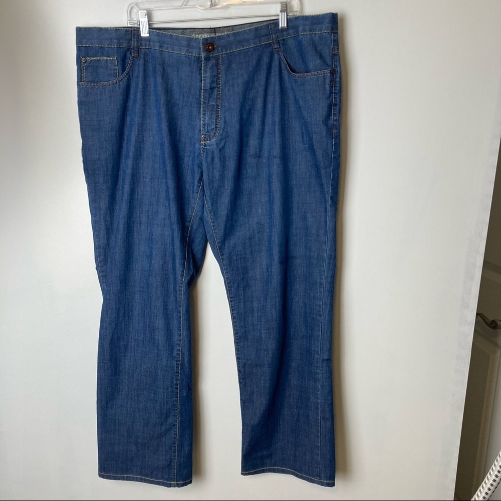 ENZO Los Angeles Denim Jeans, Gold& Bronze Stitching, Lightweight, Men’s, 42/29